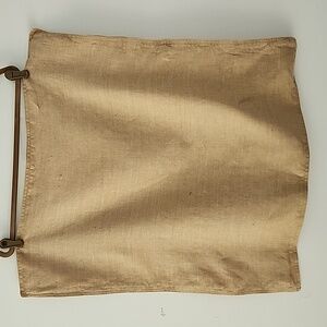 Ralph Lauren Set 2 Tan Camel Linen Square Large Decor Pillow Cases 26 x 27 Box23